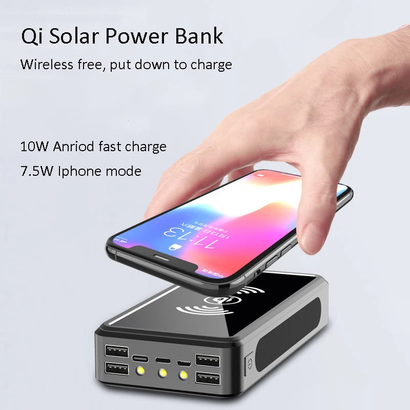 30000mAh Outdoor Wireless Solar Power Bank External Battery Portable PowerBank 4USB Fast Charge for Xiaomi IPhone Samsung Huawei
30000mAh Outdoor Wireless Solar Power Bank External Battery Portable PowerBank 4USB Fast Charge for Xiaomi IPhone Samsung Huawei