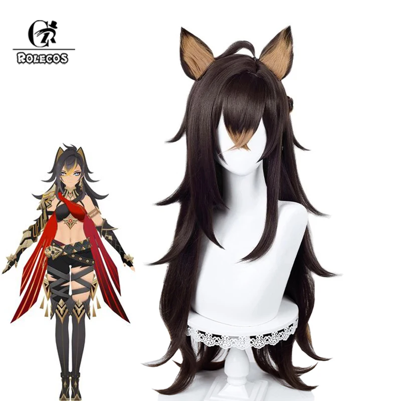 ROLECOS Game Genshin Impact Dehya Cosplay Wig 80cm Long Gradient Women Cosplay Wigs Heat Resistant Perucas Synthetic Hair
ROLECOS Game Genshin Impact Dehya Cosplay Wig 80cm Long Gradient Women Cosplay Wigs Heat Resistant Perucas Synthetic Hair