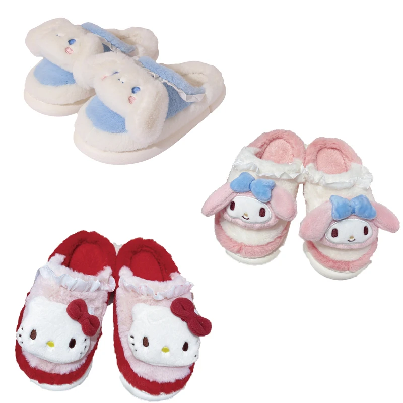 2022 winter Kawaii Sanrioed Cinnamorol Mymelody cute cartoon Plush non-slip Cotton slippers christmas birthday gift
2022 winter Kawaii Sanrioed Cinnamorol Mymelody cute cartoon Plush non-slip Cotton slippers christmas birthday gift