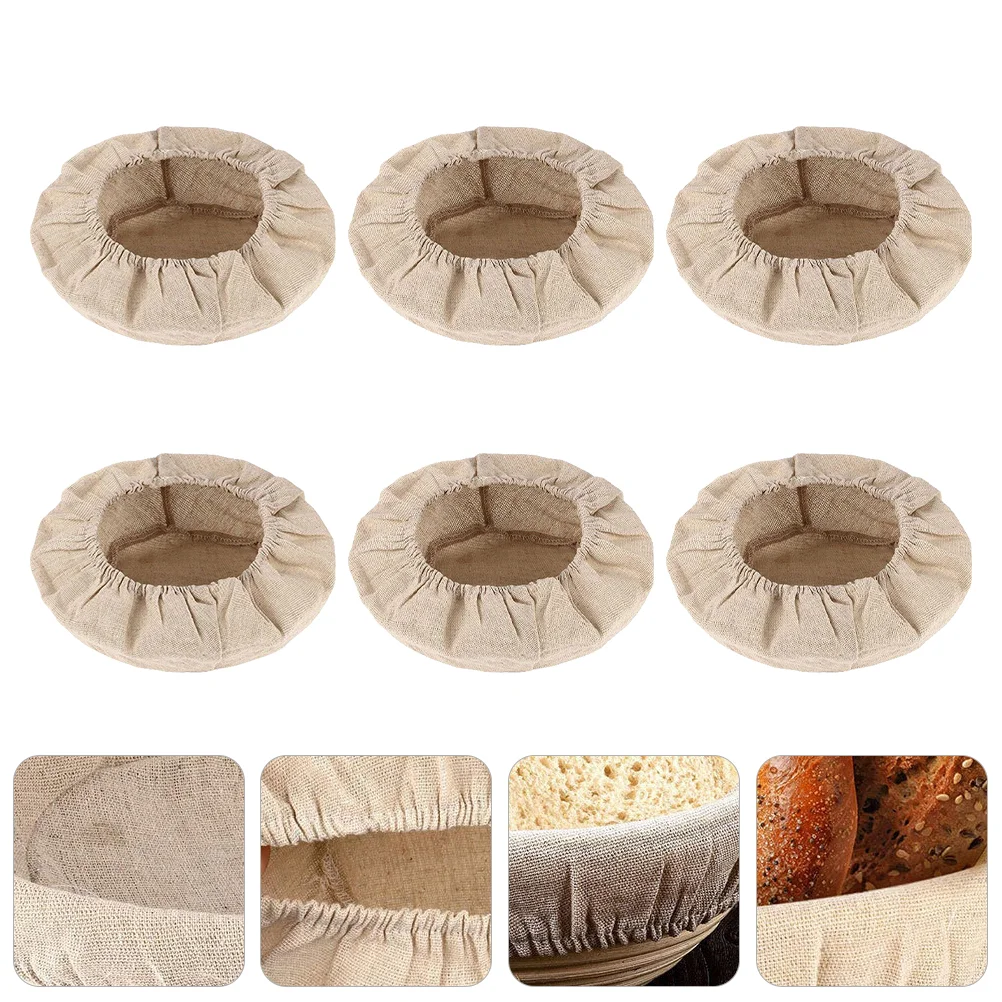 6pcs Rattan Proofing Basket Cloth Brotform Proofing Cloth Liner Baking Gadget Bread Basket Liner
6pcs Rattan Proofing Basket Cloth Brotform Proofing Cloth Liner Baking Gadget Bread Basket Liner