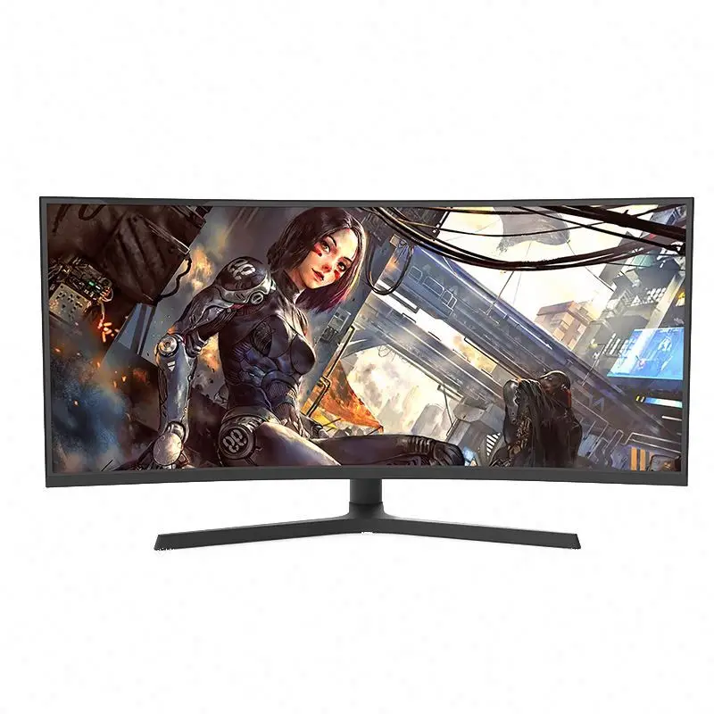 

YGM Pc 24 32 34 inch Lcd Monitor 144hz 165 HZ 2K 4K Computer Display Rgb Light Bar Gaming Curved Screen Monitors