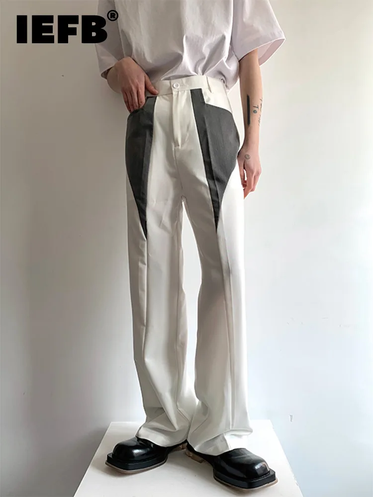 IEFB Personalized Men's Suit Pants patchwork Design Casual 2022 New Korean Style Fashionable Drape Slim Trousers 9A2301
IEFB Personalized Men's Suit Pants patchwork Design Casual 2022 New Korean Style Fashionable Drape Slim Trousers 9A2301
