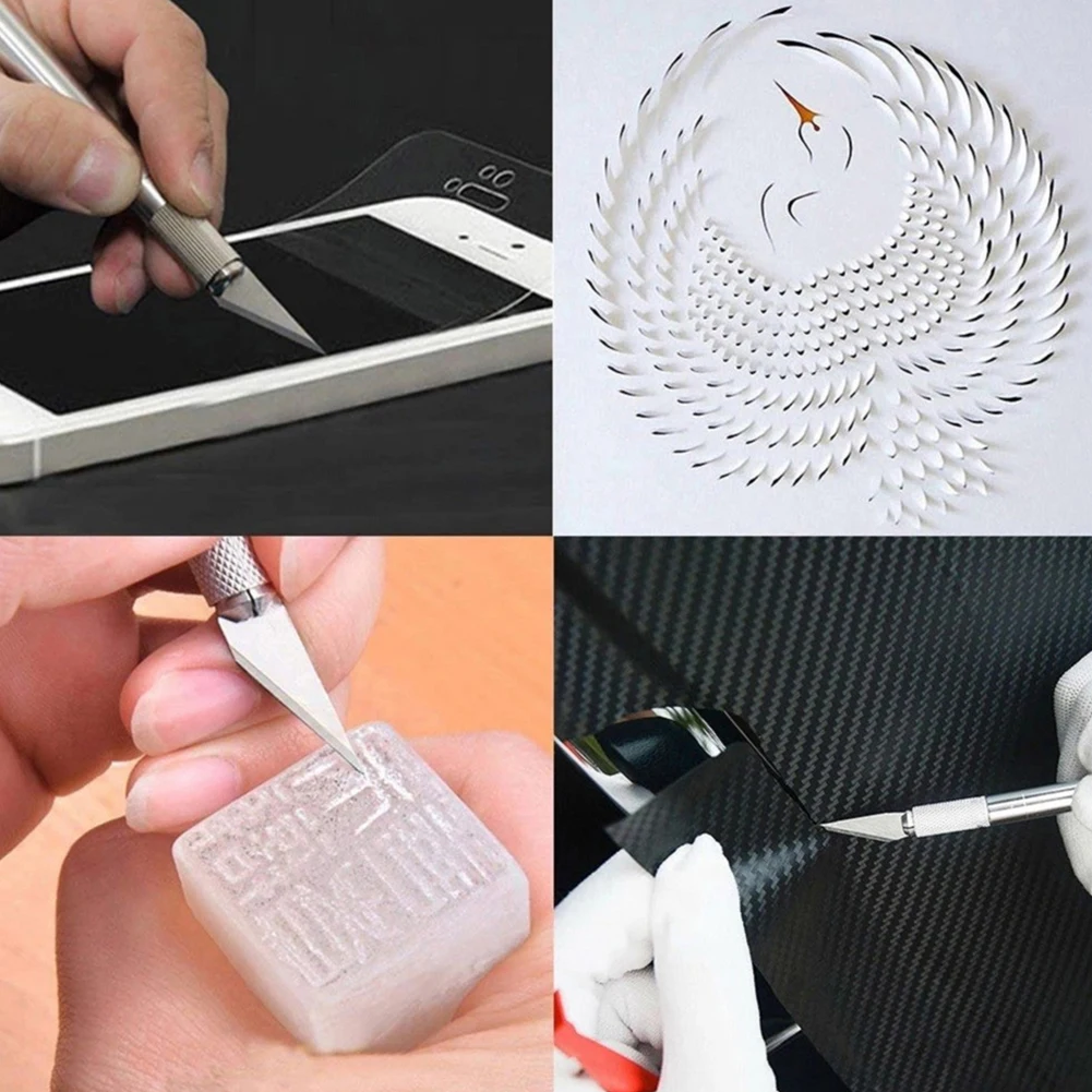~13Pcs Set Art Carving 1Cutter With 1Box Paper Sticker Cutter Wood Carving Blade High Carbon Steel Blade DIY Hand Tools
~13Pcs Set Art Carving 1Cutter With 1Box Paper Sticker Cutter Wood Carving Blade High Carbon Steel Blade DIY Hand Tools