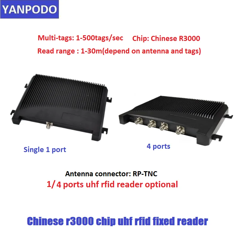 Yanpodo UHF RFID фиксированный считыватель TCP/IP RS232 интерфейс с чипом R3000 один порт 4 порта для управления активами контроль доступа
Yanpodo UHF RFID фиксированный считыватель TCP/IP RS232 интерфейс с чипом R3000 один порт 4 порта для управления активами контроль доступа