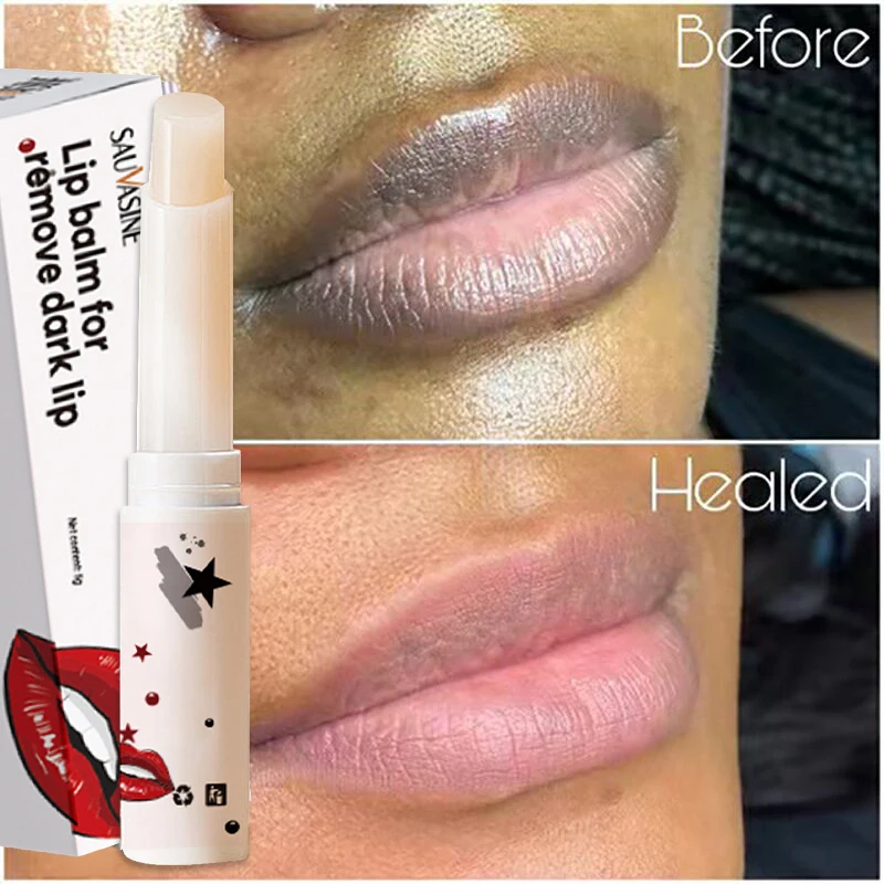 

Black Lip Lightening Lip Balm Remove Dull Black Lip Products Exfoliating Deep Nourish Fade Lips Lines Moisturizing Brighten Care