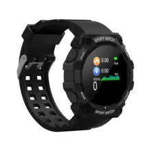Jam Tangan Cerdas Olahraga Bluetooth Pengingat Layar Warna Fd68s Pakaian Pemantau Kesehatan Hitam