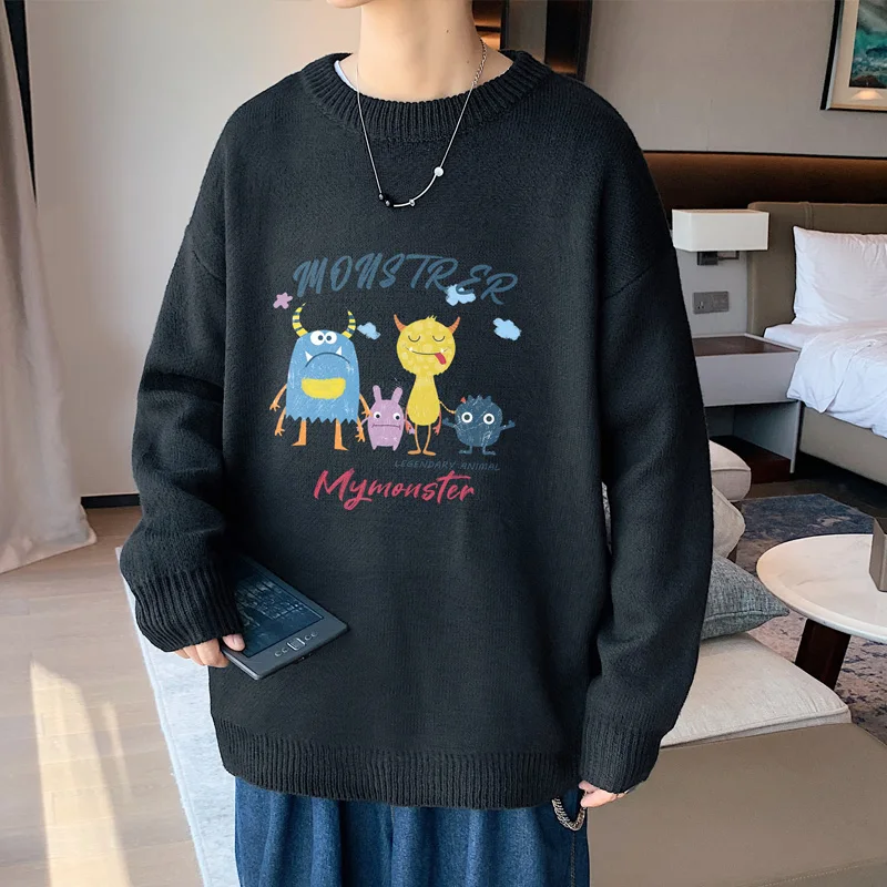 Осенне-зимние мужские свитеры с принтом, универсальные трендовые простые вязаные свитеры, удобные и можно носить на улице
Осенне-зимние мужские свитеры с принтом, универсальные трендовые простые вязаные свитеры, удобные и можно носить на улице