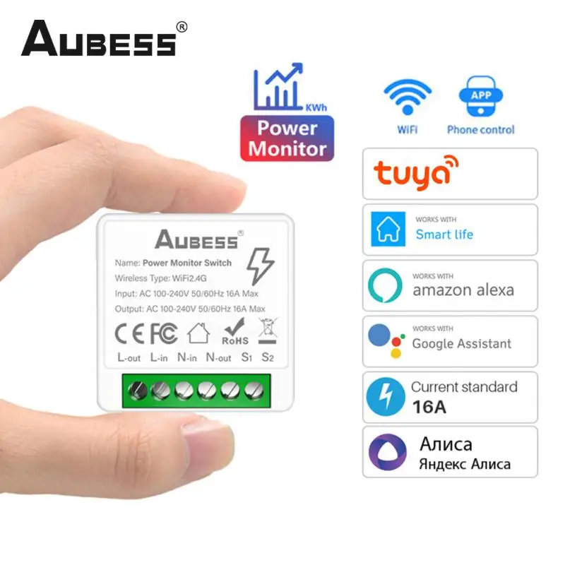 Tuya Wifi Smart Life Control Mini Tuya Wifi Switch Wireless Switch With Energy Monitor 16a 2-way Control Switch Module Timer
Tuya Wifi Smart Life Control Mini Tuya Wifi Switch Wireless Switch With Energy Monitor 16a 2-way Control Switch Module Timer