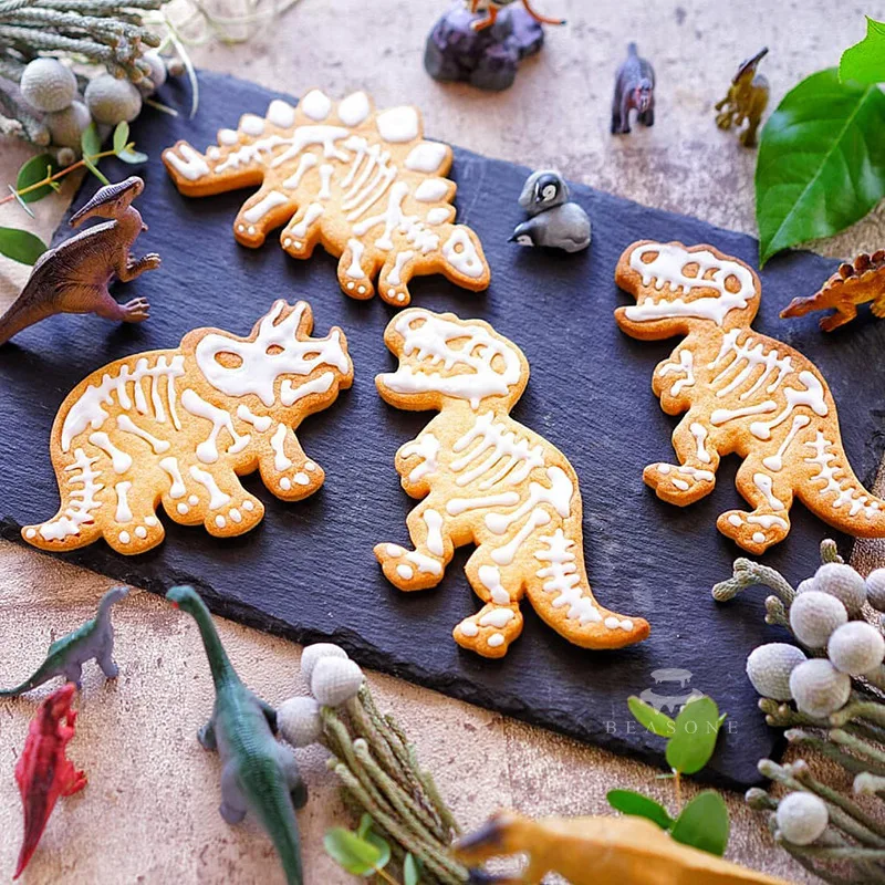 3D Dinosaur Cookie Cutters Mold Dinosaur Biscuit Embossing Mould Sugarcraft Dessert Baking Mold Fondant Cake Decoration Tool 3pc
3D Dinosaur Cookie Cutters Mold Dinosaur Biscuit Embossing Mould Sugarcraft Dessert Baking Mold Fondant Cake Decoration Tool 3pc