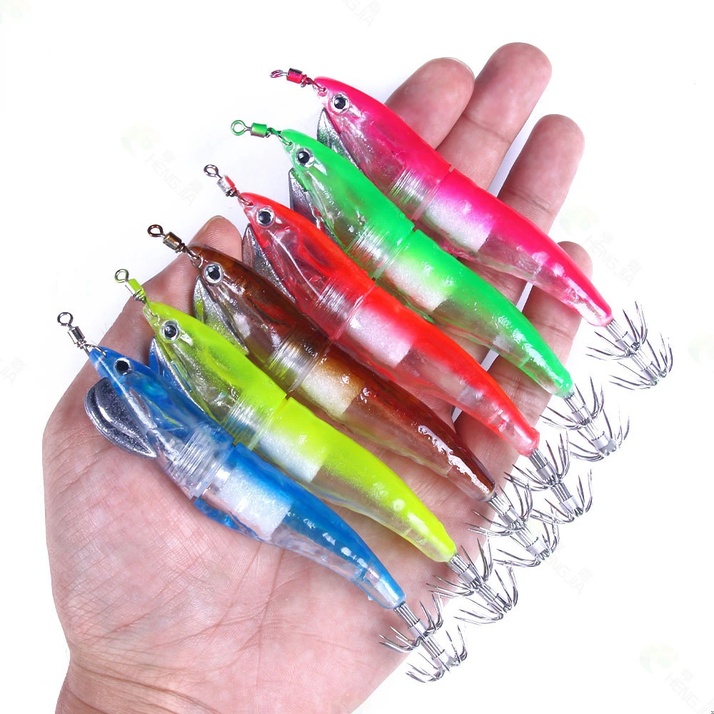 LED Electronic Luminous Shrimp Squid 10cm 13g Night Fishing Squid Jigs Lure Bass Bait Simulation Shrimp Fish Tackle Equipment
LED Electronic Luminous Shrimp Squid 10cm 13g Night Fishing Squid Jigs Lure Bass Bait Simulation Shrimp Fish Tackle Equipment