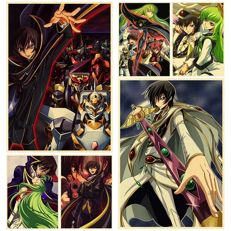 Lelouch Lamperouge Pint Poster Painting Kraft Kururugi Suzaku Paper Code Geass Picture Mural Boy Bedroom Kids Gift Home Decor
Lelouch Lamperouge Pint Poster Painting Kraft Kururugi Suzaku Paper Code Geass Picture Mural Boy Bedroom Kids Gift Home Decor