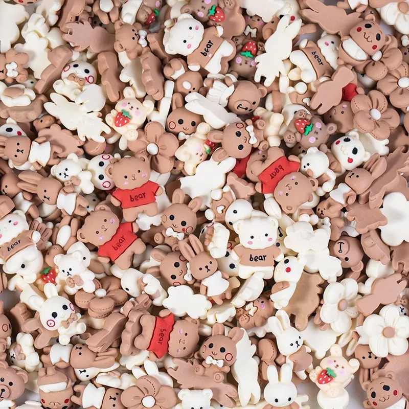 30pcs Cute cartoon Teddy Bear Rabbit Resin Accessories Mixed DIY Phone Shell refrigerator Magnet Hairpin Decoration
30pcs Cute cartoon Teddy Bear Rabbit Resin Accessories Mixed DIY Phone Shell refrigerator Magnet Hairpin Decoration