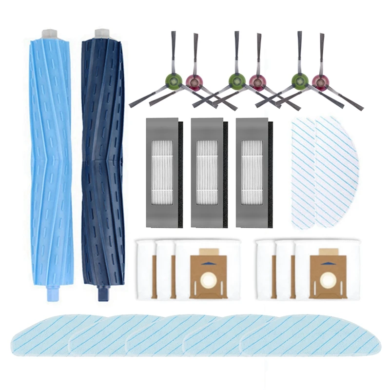 For ECOVACS DEEBOT OZMO T9 AIVI Robot Vacuum Cleaner Main/Side Brush Dust Bag HEPA Filter Mop Cloth Cleaner Accessory 
For ECOVACS DEEBOT OZMO T9 AIVI Robot Vacuum Cleaner Main/Side Brush Dust Bag HEPA Filter Mop Cloth Cleaner Accessory