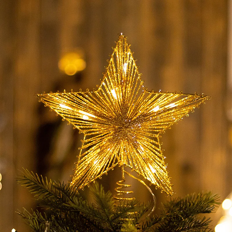 2023 Luminous Iron Christmas Tree Top Star Five-pointed Star Tree Top Star LED Lights Decorated Five Star Christmas Decoration
2023 Luminous Iron Christmas Tree Top Star Five-pointed Star Tree Top Star LED Lights Decorated Five Star Christmas Decoration