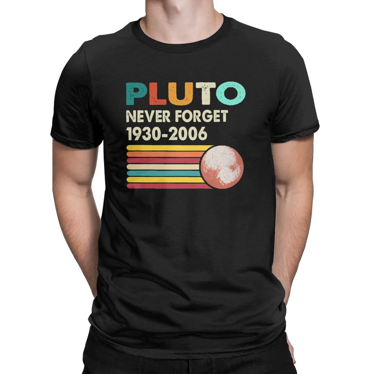 Men's Pluto Never Forget 1930 2006 Retro Style Funny Space Science T Shirts 100% Cotton Tops Vintage Tees Gift Idea T-Shirt
Men's Pluto Never Forget 1930 2006 Retro Style Funny Space Science T Shirts 100% Cotton Tops Vintage Tees Gift Idea T-Shirt