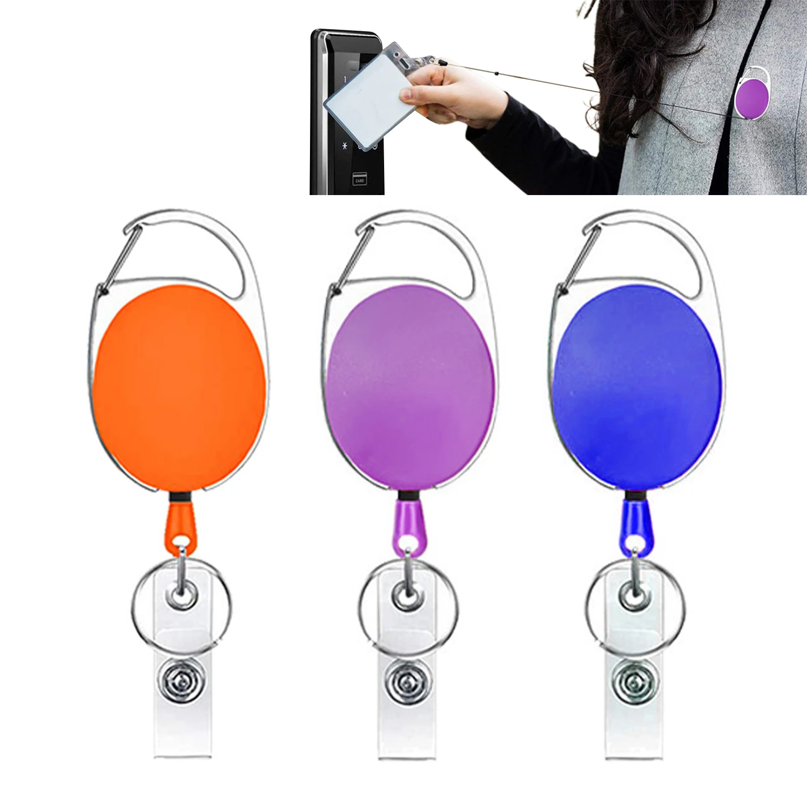 3pcs Badge Reel Lightweight Practical Multifunctional ID Card Office School Fashion With Clip Heavy Duty Anti Lost Teacher Nurse
3pcs Badge Reel Lightweight Practical Multifunctional ID Card Office School Fashion With Clip Heavy Duty Anti Lost Teacher Nurse