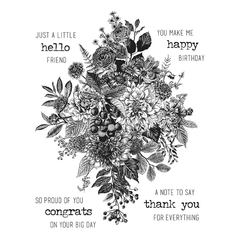 Flowers Leaves Bouquet You Make Me Happy Birthday Clear Stamp Card Album Photo Making Stencil Crafts Scrapbooking 2022 New
Flowers Leaves Bouquet You Make Me Happy Birthday Clear Stamp Card Album Photo Making Stencil Crafts Scrapbooking 2022 New