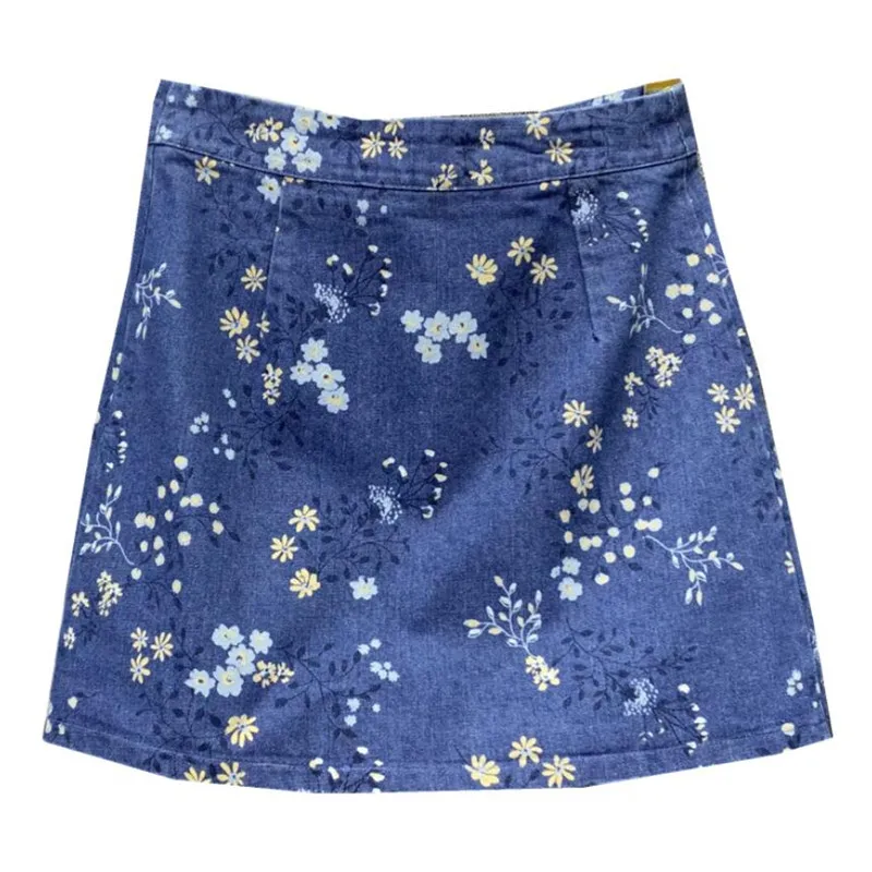 Fashion Floral A-Line Short Denim Skirt Women's 2022 Summer New Korean High Waist Slim Package Hip Mini Skirt q05
Fashion Floral A-Line Short Denim Skirt Women's 2022 Summer New Korean High Waist Slim Package Hip Mini Skirt q05