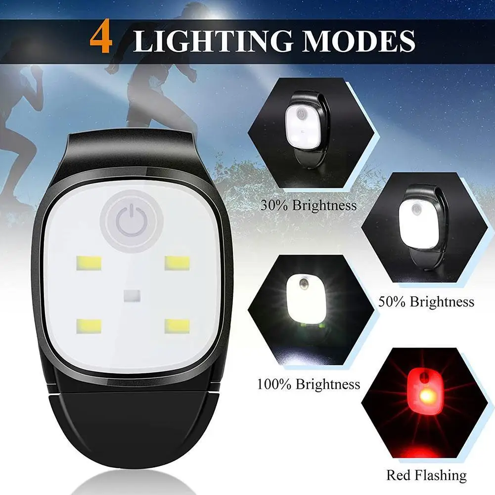 Led Clip Flashlight 4 Lighting Modes Usb Rechargeable Clip On Light Safety Warning Running Lights For Night Walking Fishing E8m3
Led Clip Flashlight 4 Lighting Modes Usb Rechargeable Clip On Light Safety Warning Running Lights For Night Walking Fishing E8m3