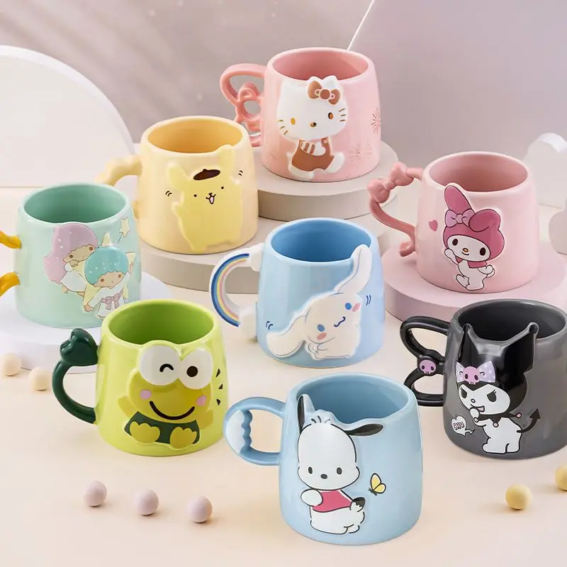 Sanrio Pachacco Cinnamoroll Kawaii Бытовая Керамическая чашка новая индивидуальная ручная кружка Милая мультяшная девушка высокая красота Студенческая чашка
Sanrio Pachacco Cinnamoroll Kawaii Бытовая Керамическая чашка новая индивидуальная ручная кружка Милая мультяшная девушка высокая красота Студенческая чашка