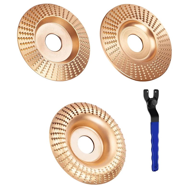 3Pcs Grinder Wheel Disc Angle Grinder Wood Carving Disc For 4 Inch And 4 1/2 Inch Angle Grinders Grinding Wheel Shaping
3Pcs Grinder Wheel Disc Angle Grinder Wood Carving Disc For 4 Inch And 4 1/2 Inch Angle Grinders Grinding Wheel Shaping