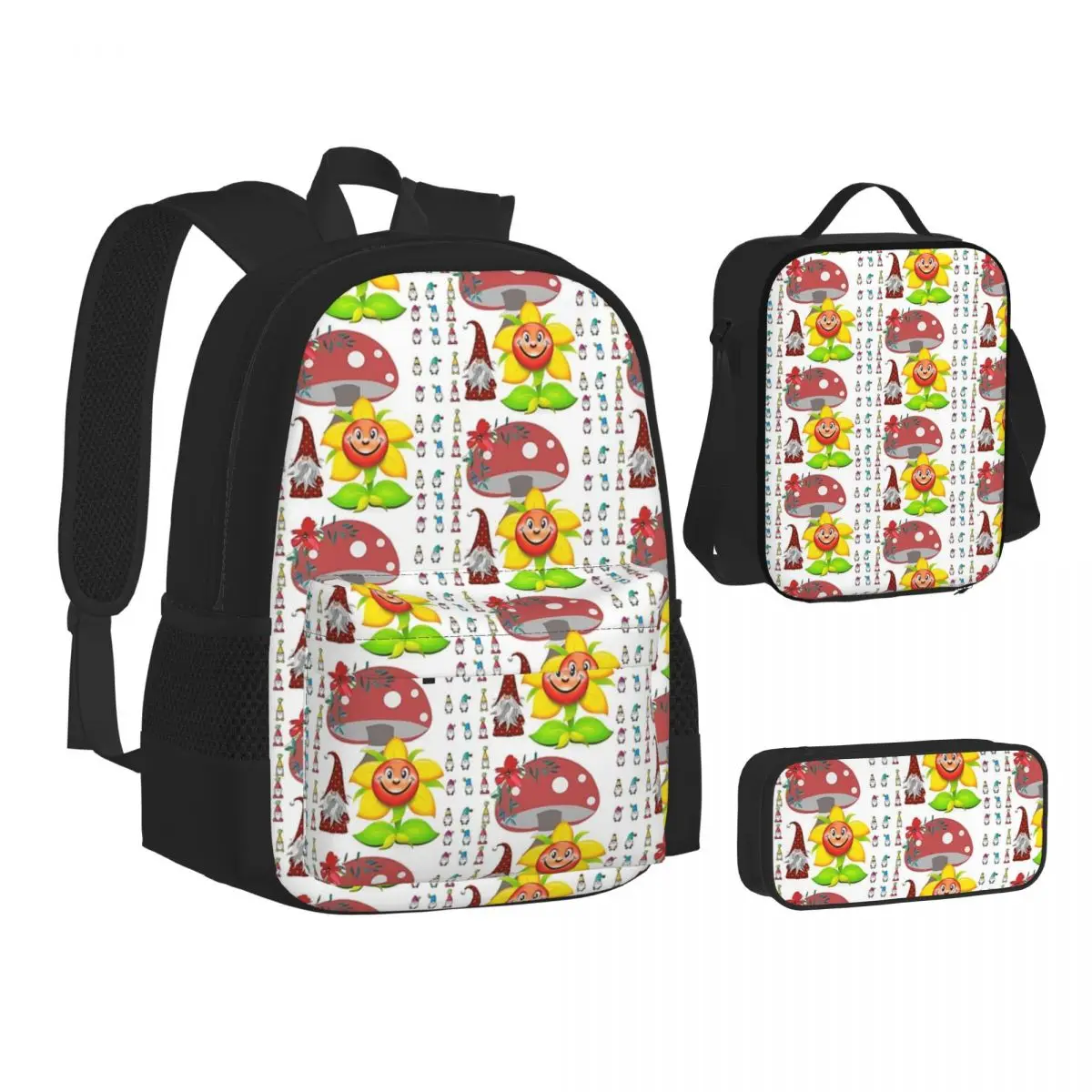Fun Gnomes Design, Backpacks Boys Girls Bookbag Students School Bags Cartoon Kids Rucksack Lunch Bag Pen Bag Three-Piece Set
Fun Gnomes Design, Backpacks Boys Girls Bookbag Students School Bags Cartoon Kids Rucksack Lunch Bag Pen Bag Three-Piece Set