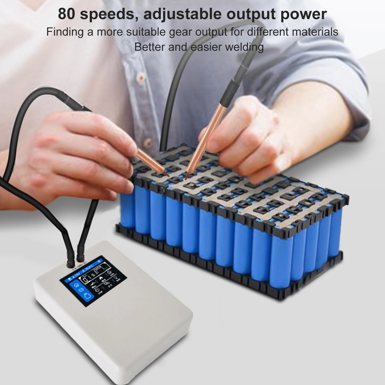 Stable Portable Mini Spot Welder Kit for Home Diy Digital Display 0.1-0.25Mm Nickel Welding Handheld Machine 80 Gears Adjustment
Stable Portable Mini Spot Welder Kit for Home Diy Digital Display 0.1-0.25Mm Nickel Welding Handheld Machine 80 Gears Adjustment