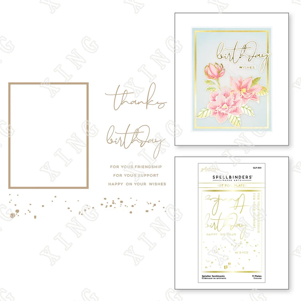 Splatter Sentiments Glimmer Hot Foil Plate Metal Cutting Dies Diy Craft Paper Card Diary Scrapbooking Album Decor Embossing Mold
Splatter Sentiments Glimmer Hot Foil Plate Metal Cutting Dies Diy Craft Paper Card Diary Scrapbooking Album Decor Embossing Mold