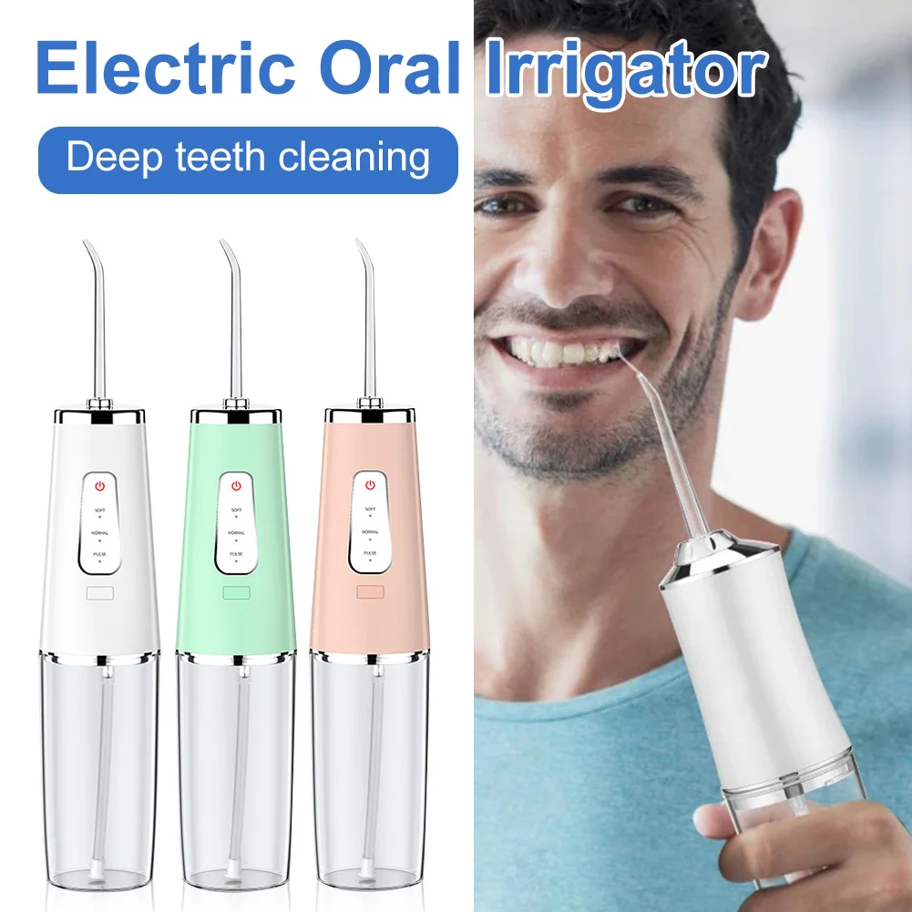 Electric Oral Irrigator Waterproof Water Flosser Portable 3 Modes Dental Water Flosser Teeth Cleaner With 3 Jets Oral Care
Electric Oral Irrigator Waterproof Water Flosser Portable 3 Modes Dental Water Flosser Teeth Cleaner With 3 Jets Oral Care