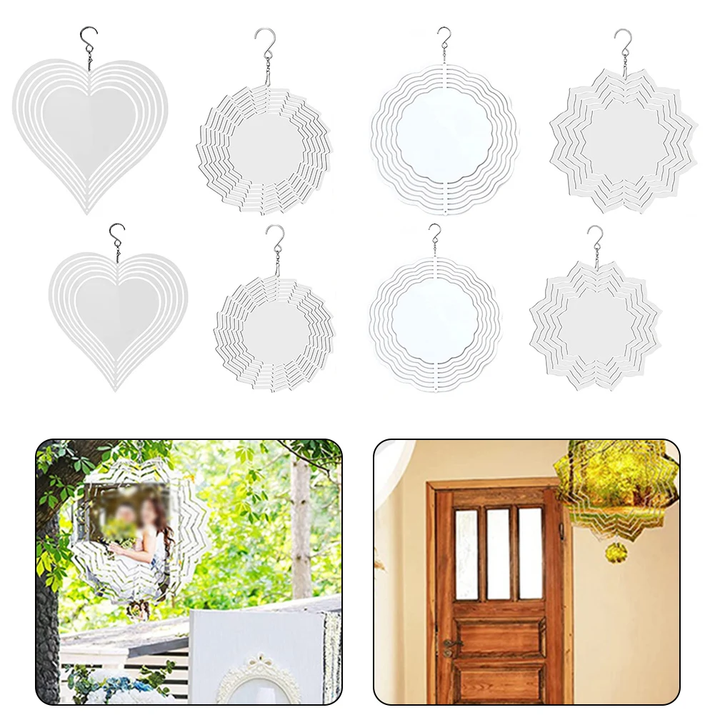 3D Rotating Wind Chime Garden Decoration Pendant Heat Transfer Blank Wind Chime Room Decor Home Decorations Wall Decor Mirror
3D Rotating Wind Chime Garden Decoration Pendant Heat Transfer Blank Wind Chime Room Decor Home Decorations Wall Decor Mirror