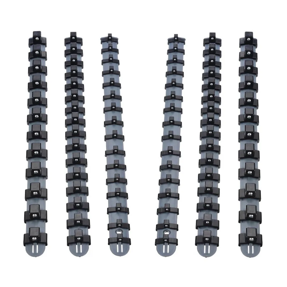 6pcs/set Plastic Sleeve Bracket Holder Socket Tray Rail Rack Storage Holder Organizer 1/4 3/8 1/2 Inch For Storing Loose Socket
6pcs/set Plastic Sleeve Bracket Holder Socket Tray Rail Rack Storage Holder Organizer 1/4 3/8 1/2 Inch For Storing Loose Socket