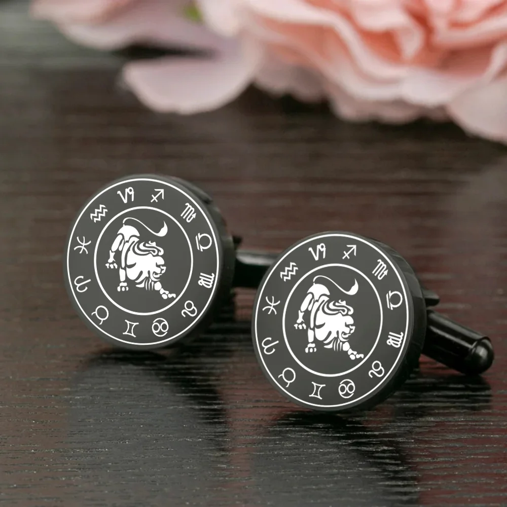 Classic Zodiac Cufflinks Men's Stainless Steel 12 Constellations Leo Cufflinks Fashion Party Wedding Jewelry Birthday Gift
Classic Zodiac Cufflinks Men's Stainless Steel 12 Constellations Leo Cufflinks Fashion Party Wedding Jewelry Birthday Gift