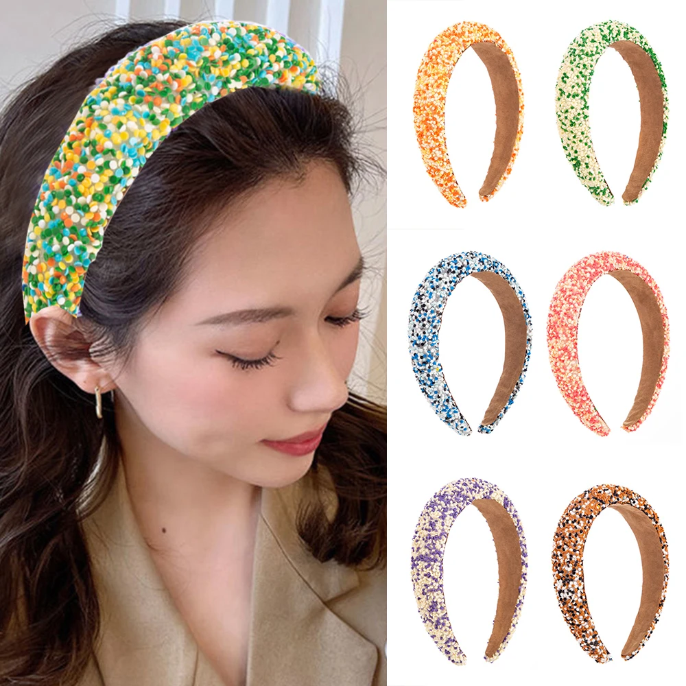 New Colorful Rice Hair Hoop For Women Girl Luxury Wide Brimmed Headhoop Sequin Sponge Hair Accessories DIY Baroque Headwear 1PCS
New Colorful Rice Hair Hoop For Women Girl Luxury Wide Brimmed Headhoop Sequin Sponge Hair Accessories DIY Baroque Headwear 1PCS