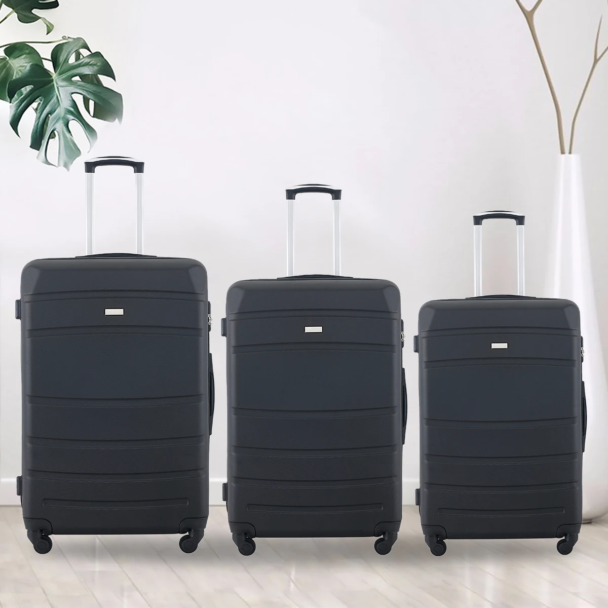 TECHOME 3PCS/lot Premium Luggage Set ABS 20''24''28'' Suitcase Rolling Unisex Spinner Trolley valise de voyage à roulette
TECHOME 3PCS/lot Premium Luggage Set ABS 20''24''28'' Suitcase Rolling Unisex Spinner Trolley valise de voyage à roulette