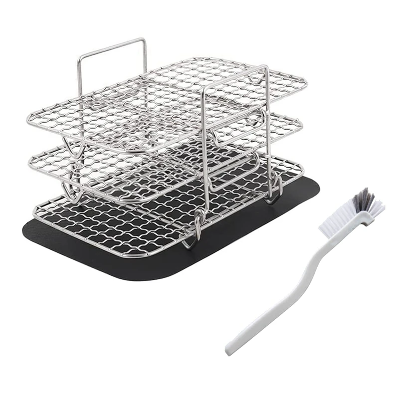Air Fryer Rack For Ninja Dual XL Air Fryer,Dehydrator Rack Toast Rack Accessories For Ninja Foodi DZ201 DZ401 Air Fryer
Air Fryer Rack For Ninja Dual XL Air Fryer,Dehydrator Rack Toast Rack Accessories For Ninja Foodi DZ201 DZ401 Air Fryer