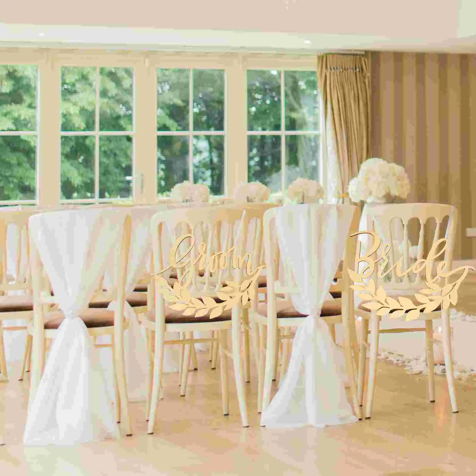 1 Set Wooden Label Wedding Ornament Wedding Pendant Chair Back Pendants for Wall Chair Party
1 Set Wooden Label Wedding Ornament Wedding Pendant Chair Back Pendants for Wall Chair Party