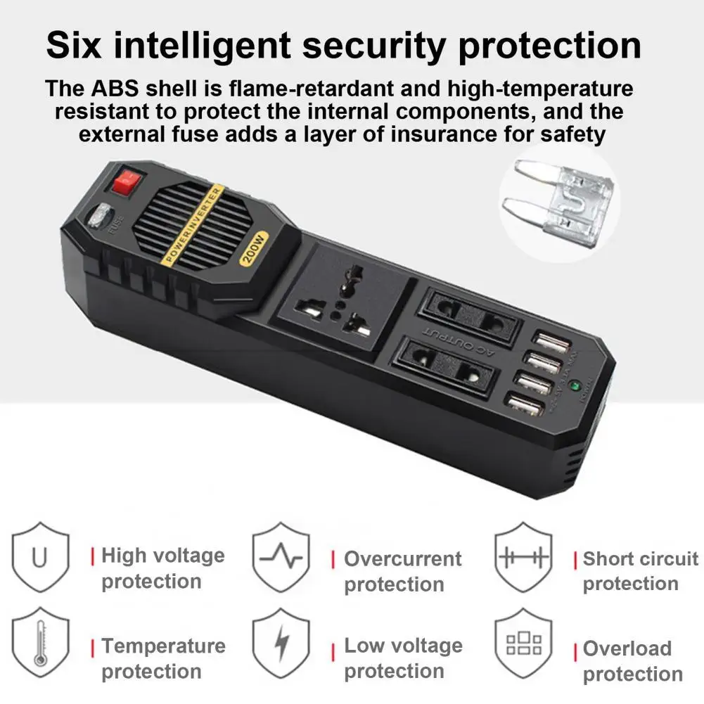 Car Vehicle Inverter Multifunctional Black Low Power Consumption for Truck Car Inverter Charger Power Inverter
Car Vehicle Inverter Multifunctional Black Low Power Consumption for Truck Car Inverter Charger Power Inverter