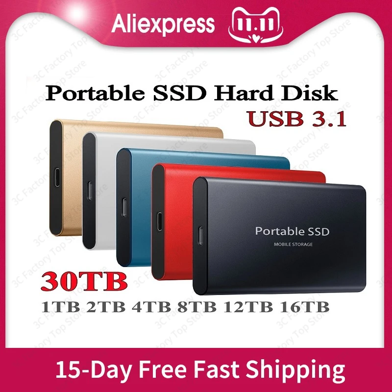 8TB SSD Portable Original External Hard Drive Disks Solid State Drives For PC Laptop Computer Storage Device USB 3.1 16TB HDD
8TB SSD Portable Original External Hard Drive Disks Solid State Drives For PC Laptop Computer Storage Device USB 3.1 16TB HDD