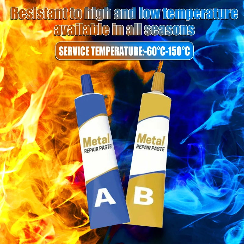 Casting Repair Glue Metal Repair Agent Sticking Cast Iron Tank Water Tank Radiator Crack AB Repair Glue Fillers Adhesives
Casting Repair Glue Metal Repair Agent Sticking Cast Iron Tank Water Tank Radiator Crack AB Repair Glue Fillers Adhesives
