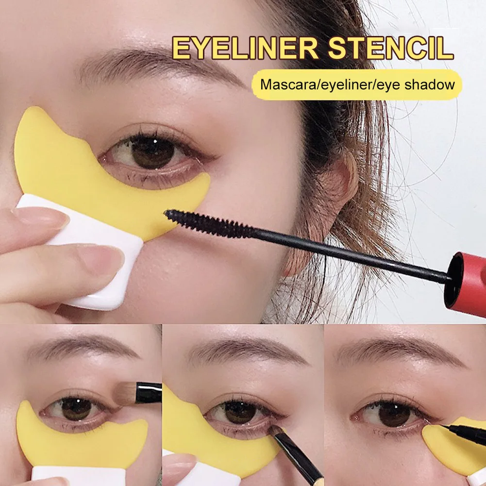 Silicone Eyeliner Stencils Eye Makeup Template Mascara Baffle Eyeliner Eyeshadow Shaping Assistant Aid Tool Makeup Tool
Silicone Eyeliner Stencils Eye Makeup Template Mascara Baffle Eyeliner Eyeshadow Shaping Assistant Aid Tool Makeup Tool