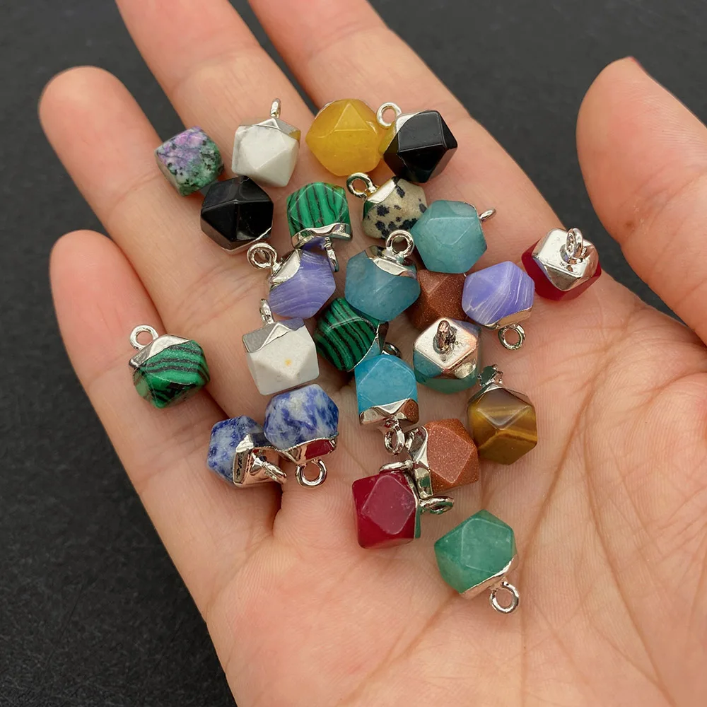 Natural Stone Tiger Eye Opal Labradorite Pendant Jewelry Making DIY Handmade Necklace Accessories Bulk Faceted Polygon 5 Pieces
Natural Stone Tiger Eye Opal Labradorite Pendant Jewelry Making DIY Handmade Necklace Accessories Bulk Faceted Polygon 5 Pieces