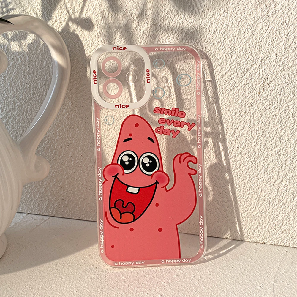 Bandai SpongeBob Transparent Phone Case For IPhone 13 12 11 Pro Max Mini Xs X Xr 8 7 Plus 6 6s Patrick Star Angle Eyes Cover
Bandai SpongeBob Transparent Phone Case For IPhone 13 12 11 Pro Max Mini Xs X Xr 8 7 Plus 6 6s Patrick Star Angle Eyes Cover
