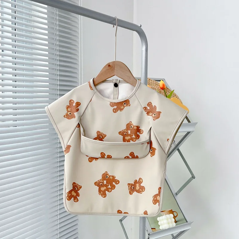 Baby Kids Feeding Bib Toddler Short Sleeve Waterproof Cartoon Printing Apron Pocket Infant Boys Girls 0-6Years Burp Cloths Bibs
Baby Kids Feeding Bib Toddler Short Sleeve Waterproof Cartoon Printing Apron Pocket Infant Boys Girls 0-6Years Burp Cloths Bibs