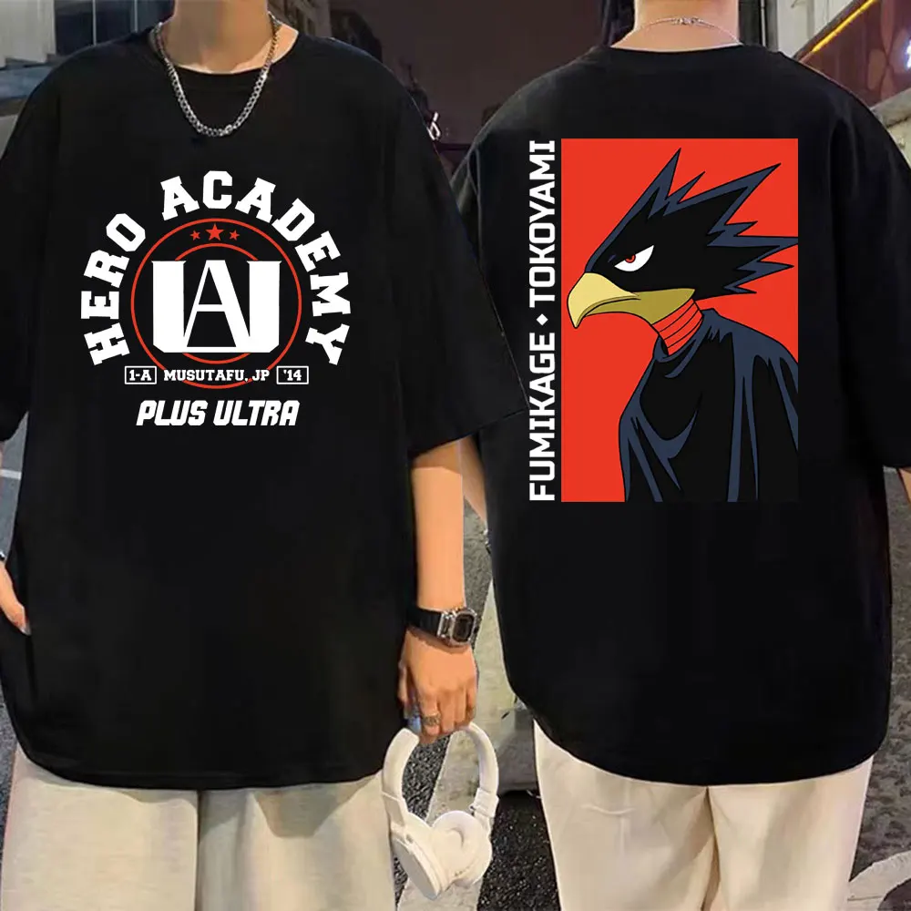 Anime My Hero Academia T Shirt Japan Manga Fumikage Tokoyami Print T-shirts Summer Men Women Vintage Casual Oversized T-shirt
Anime My Hero Academia T Shirt Japan Manga Fumikage Tokoyami Print T-shirts Summer Men Women Vintage Casual Oversized T-shirt