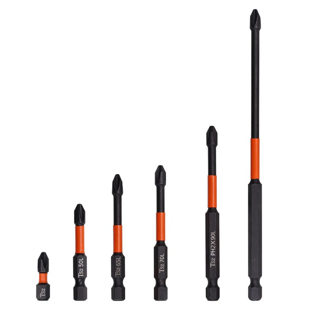 6pcs Magnetic Batch Head Impact Strong Cross PH2 High Hardness Screwdriver Bits 25-150mm 1/4Inch Hex Shank Batch Head
6pcs Magnetic Batch Head Impact Strong Cross PH2 High Hardness Screwdriver Bits 25-150mm 1/4Inch Hex Shank Batch Head