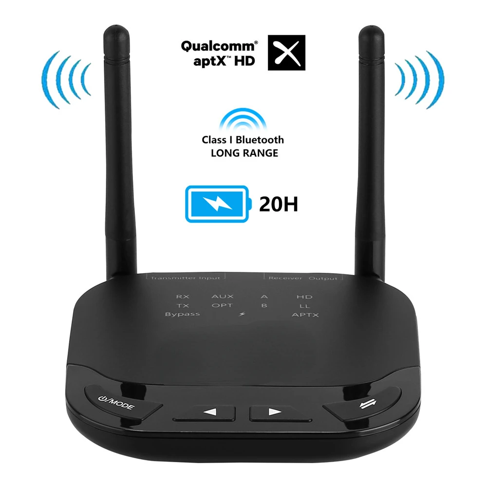 Аудиоприемник с дальним радиусом действия 80 м, Bluetooth 5,0, передатчик, обход Aptx HD, низкая задержка, CSR8675, оптический беспроводной адаптер AUX
Аудиоприемник с дальним радиусом действия 80 м, Bluetooth 5,0, передатчик, обход Aptx HD, низкая задержка, CSR8675, оптический беспроводной адаптер AUX
