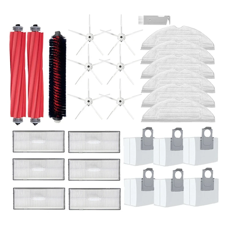 Hepa Filter Dust Bag Cleaning Rolling Brush Main Side Brush Vacuum Part Plastic For Roborock S7 Maxv Plus S7 Maxv Ultra G10S Pro
Hepa Filter Dust Bag Cleaning Rolling Brush Main Side Brush Vacuum Part Plastic For Roborock S7 Maxv Plus S7 Maxv Ultra G10S Pro