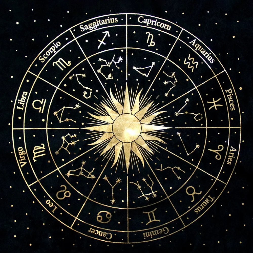 48x48CM Tarot Cards Mat Bronzing Pattern Board Games Tarots Tablecloth Constellation Divination Altar Cloth Witchcraft Supplies
48x48CM Tarot Cards Mat Bronzing Pattern Board Games Tarots Tablecloth Constellation Divination Altar Cloth Witchcraft Supplies