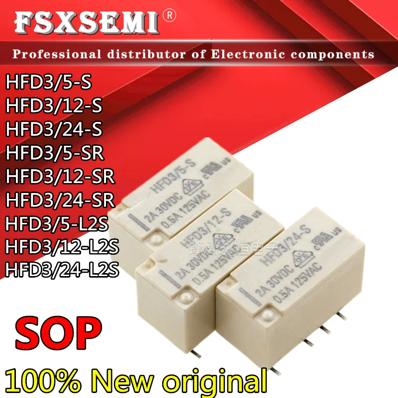 5 шт. Новое SOP реле HFD3/5-S HFD3/12-S HFD3/24-S HFD3/5-SR HFD3/12-SR HFD3/24-SR HFD3/5-L2S HFD3/12-L2S HFD3/24-L2S
5 шт. Новое SOP реле HFD3/5-S HFD3/12-S HFD3/24-S HFD3/5-SR HFD3/12-SR HFD3/24-SR HFD3/5-L2S HFD3/12-L2S HFD3/24-L2S