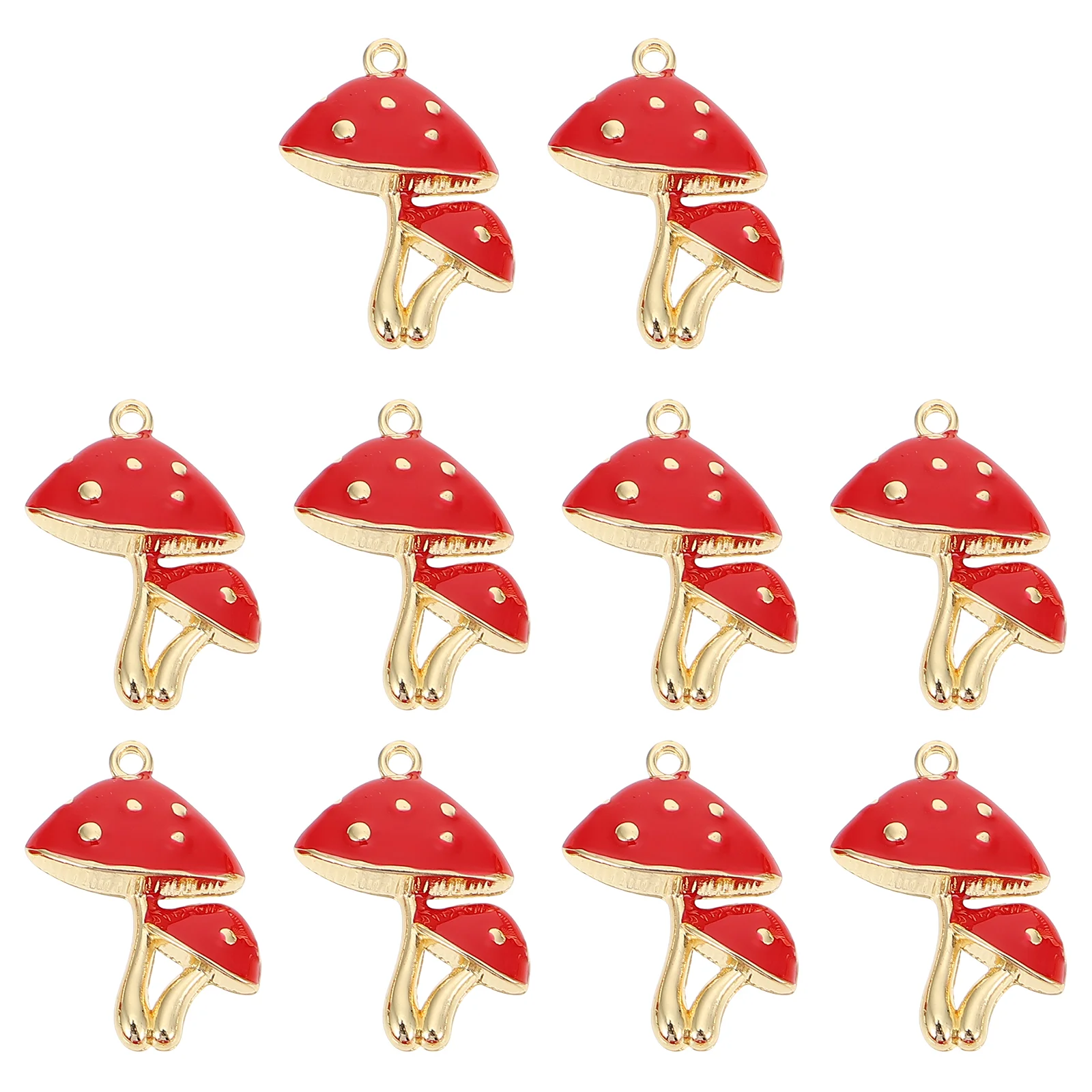 10Pcs Lovely Zinc Alloy Mushroom Pendant Mushroom Hanging Decor DIY Key Ring Pendant
10Pcs Lovely Zinc Alloy Mushroom Pendant Mushroom Hanging Decor DIY Key Ring Pendant